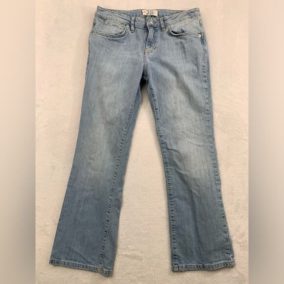 We The Free 28, 6 Mid Rise Light Blue Bootcut Denim‎ Jeans - Picture 1 of 10